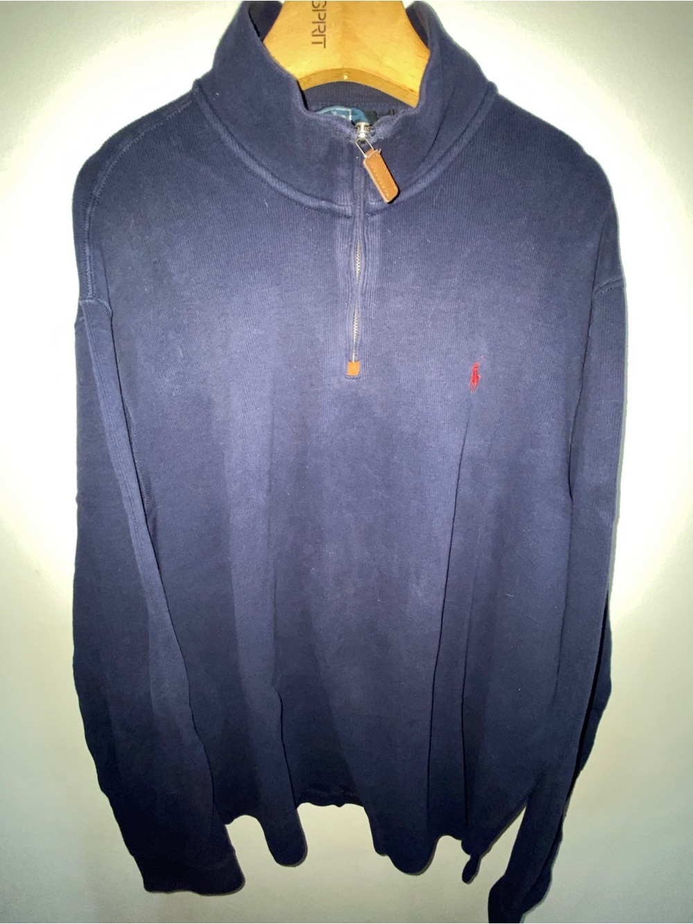 Ralph Lauren Navy Quarter-Zip Sweater
